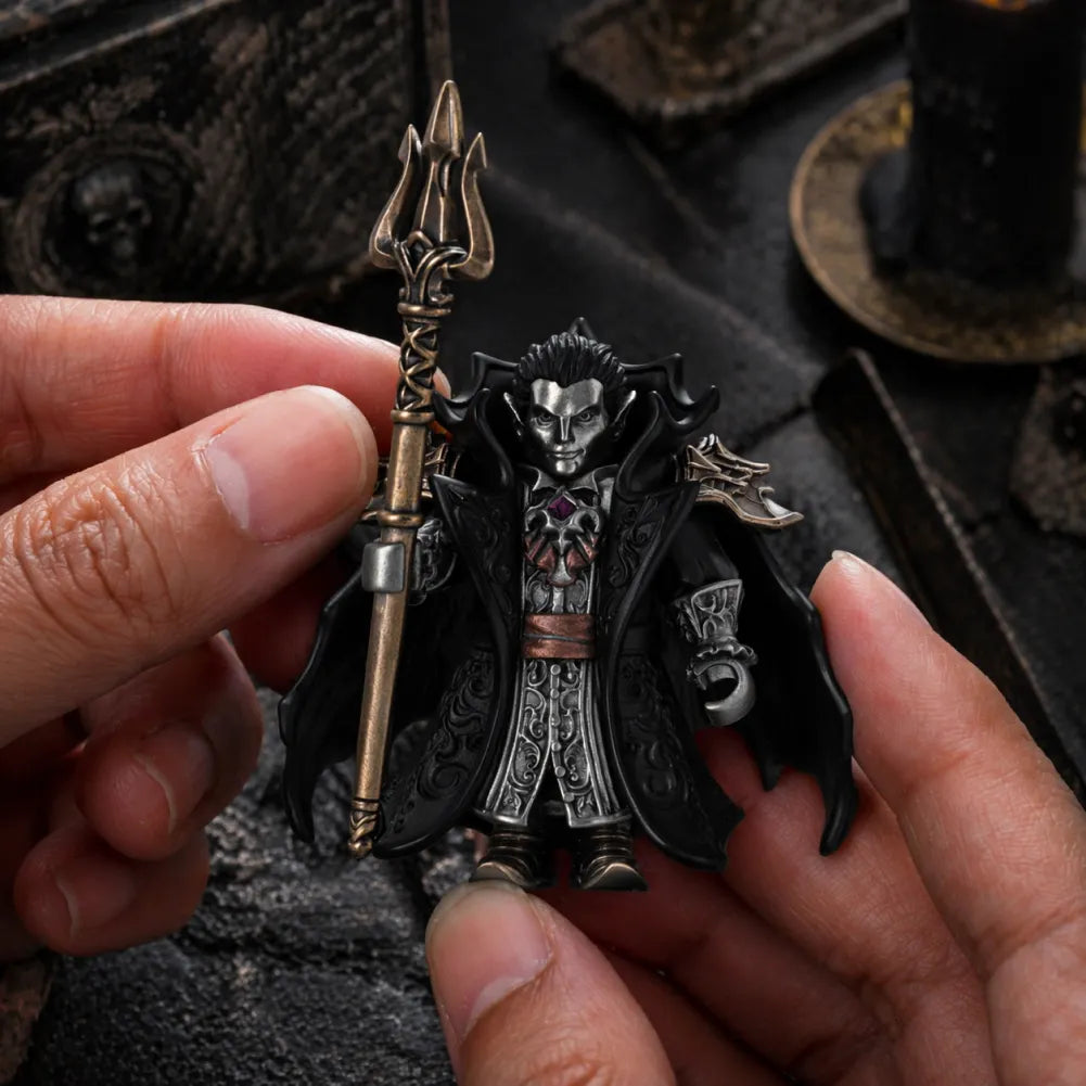 Nosferion held in one hand to show the size