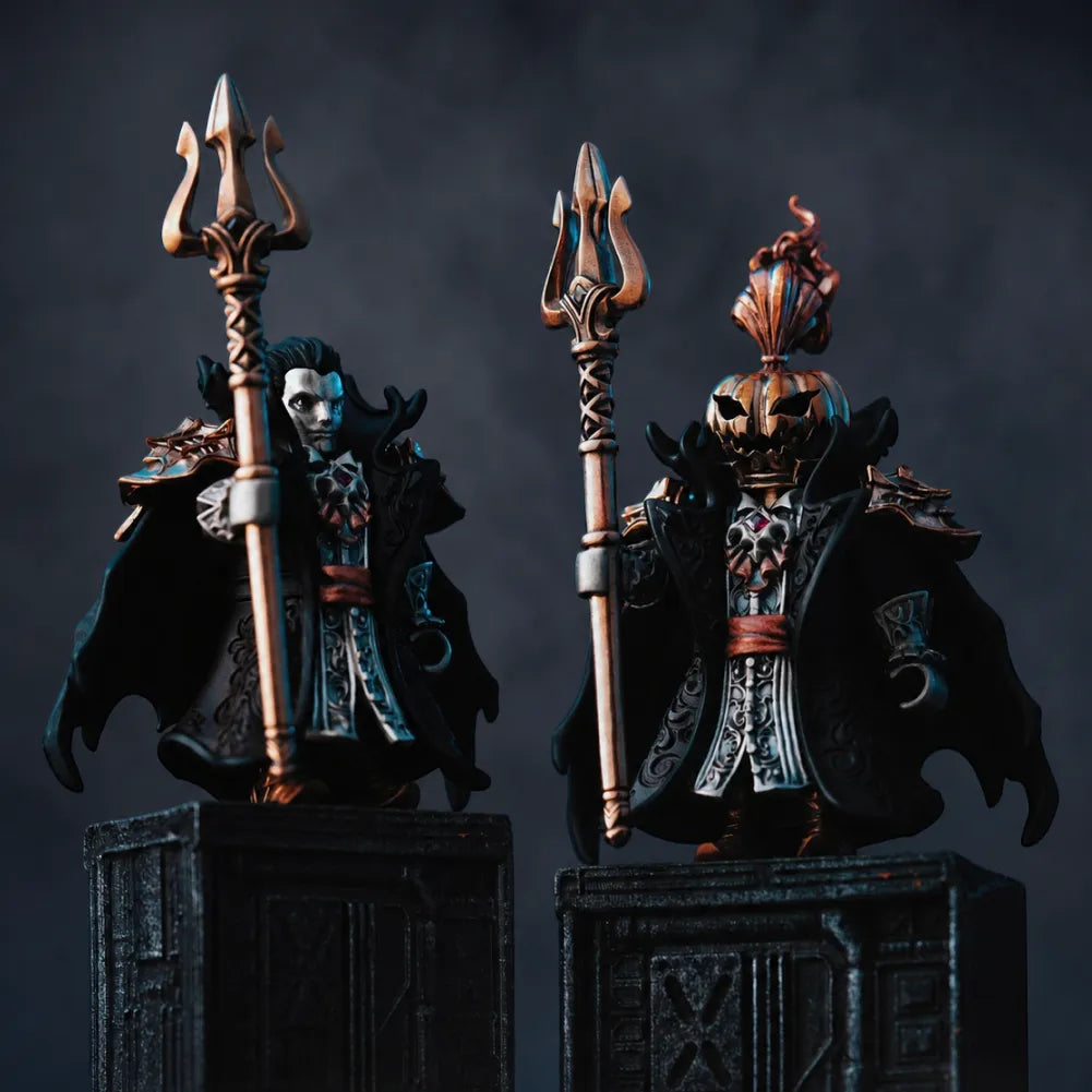 Nosferion with his own face and with the Pumpkin Head